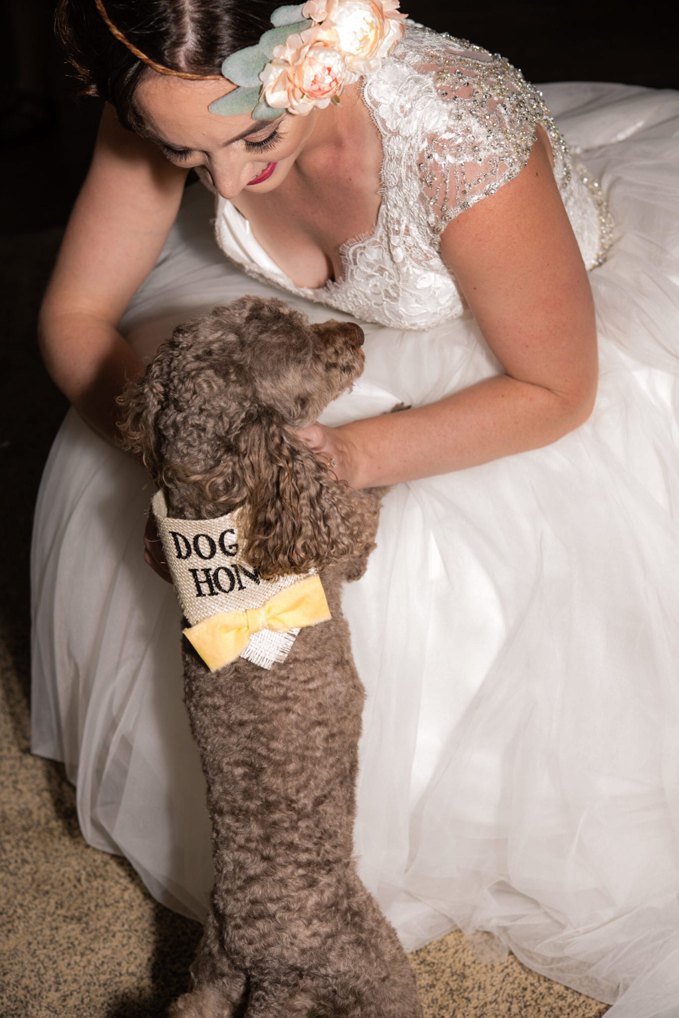 A girl and her dog