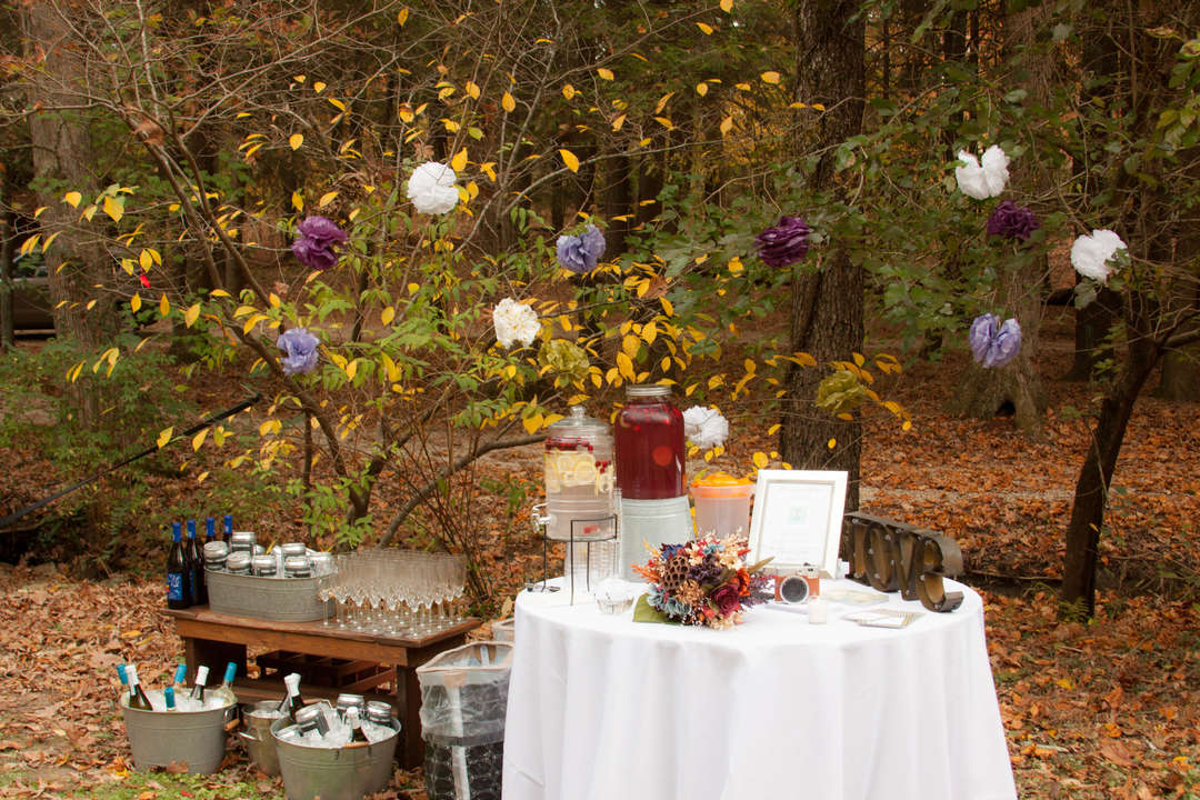Table decorations.